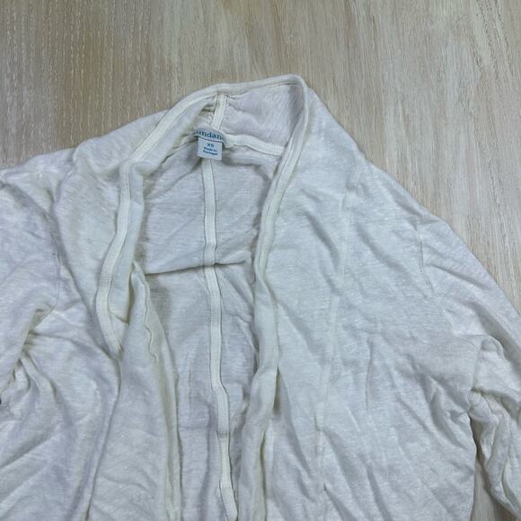 Sundance White Open Front Lightweight Casual Layering Versatile Knit Cardigan XS - Picture 2 of 12